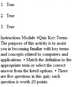 Module 4 Quiz